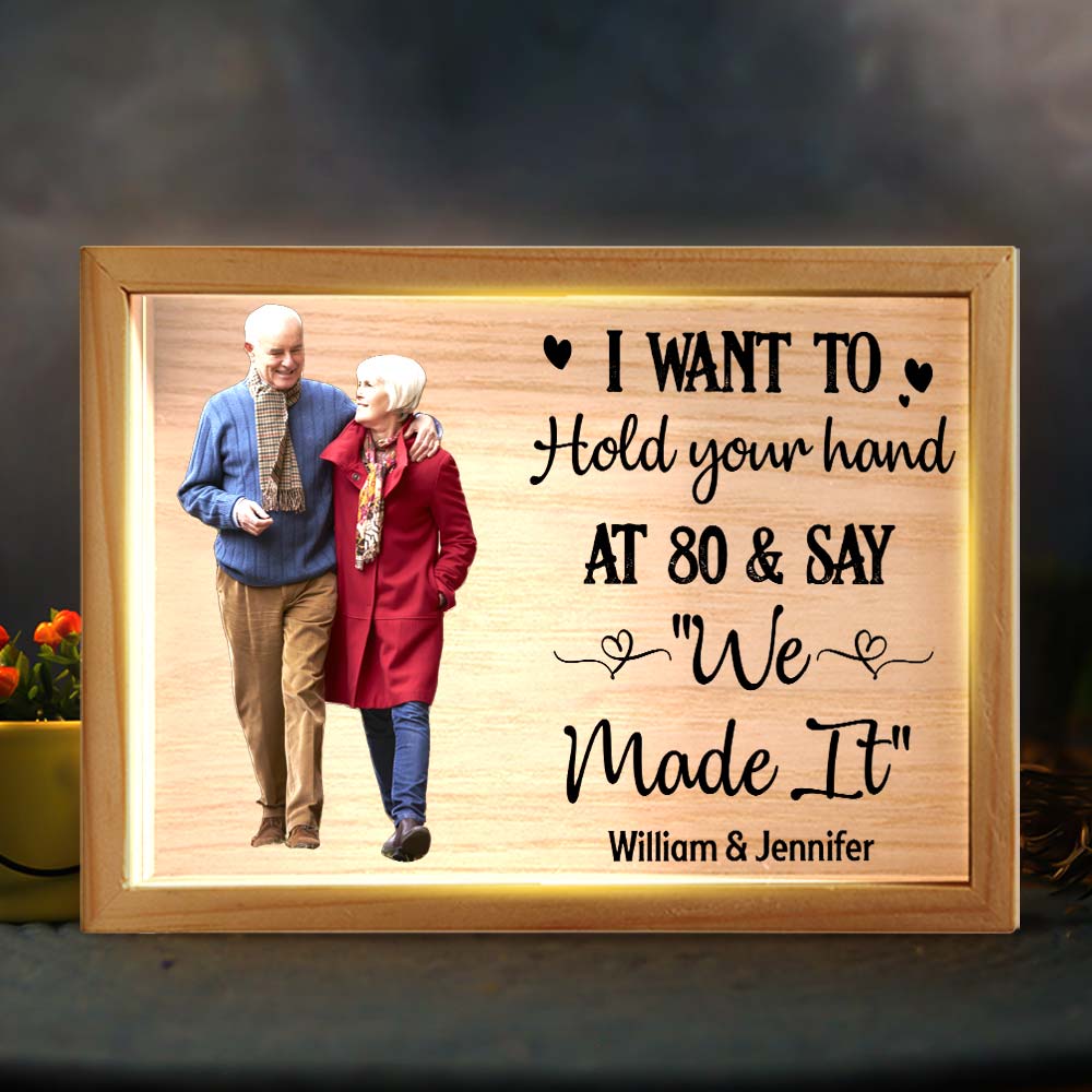 Personalized Couple Gift  We Made It Picture Frame Light Box 31419 Primary Mockup