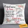 Personalized Elephant Mom Grandma French Maman Mamie Pillow AP157 95O58 (Insert Included) 1