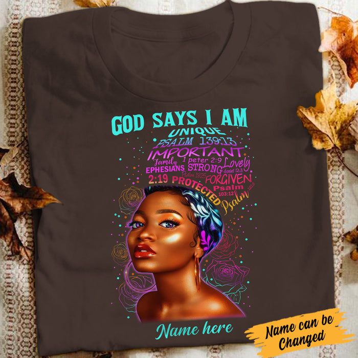Personalized  BWA God Says T Shirt AG282 65O34 1