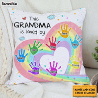 Personalized Gift For Grandma Is Loved By Pillow 30489 thumb 1