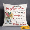Personalized Daughter In Law Flower Pillow MR33 81O53 (Insert Included) 1