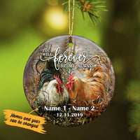 Personalized Chicken Couple Be My Always  Ornament SB142 67O57 thumb 1