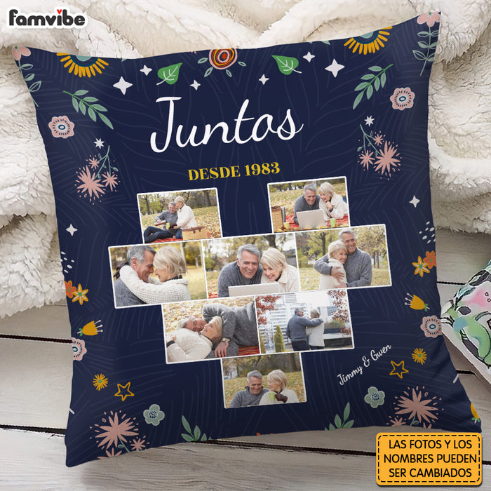 Personalized Couple Spanish Juntos Desde Pillow 30967 1