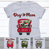 Personalized Dog Mom Christmas Red Truck T Shirt OB153 30O58 1