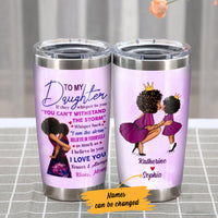 Personalized To My Daughter BWA Steel Tumbler JL94 65O47 thumb 1