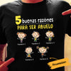 Personalized Grandpa Abuelo Papá Spanish T Shirt AP283 73O53 1