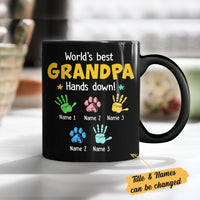 Personalized Grandpa Dad Hands Down Mug MY31 73O34 thumb 1