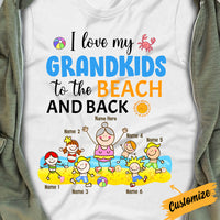 Personalized Mom Grandma Beach T Shirt JN211 26O34 thumb 1