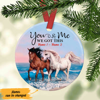 Personalized Horse Husband And Wife We Got This  Ornament SB55 87O53 thumb 1