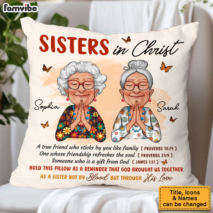 Personalized Gift For Friend Sister In Christ Pillow 31394 1