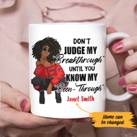 Personalized Don't Judge BWA White Mug JL134 65O47 thumb 1