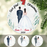 Personalized Couple First Christmas   Ornament NB42 30O36 thumb 1