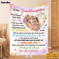 Personalized Love Gift For Granddaughter To My Granddaughter Blanket 31471 thumb 1