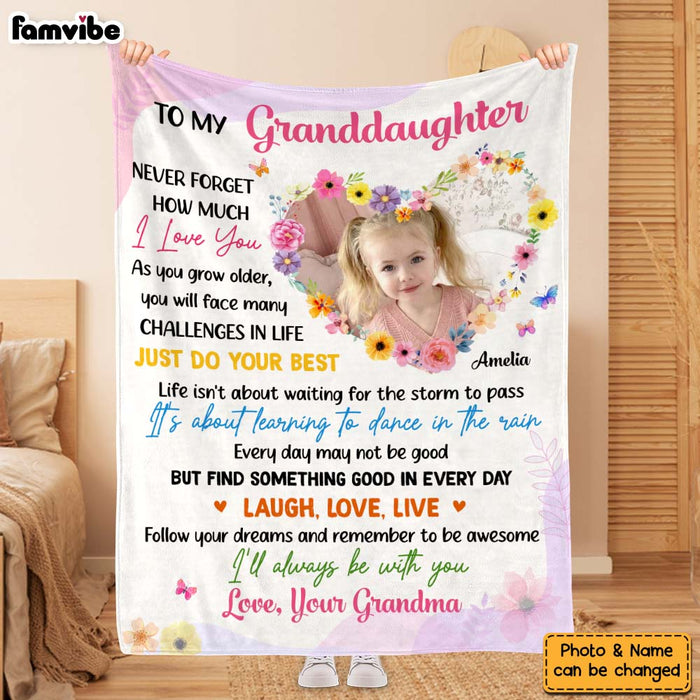Personalized Love Gift For Granddaughter To My Granddaughter Blanket 31471 1
