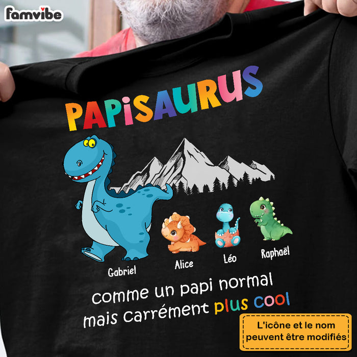 Personalized Gift For Grandpa French Papisaurus Shirt - Hoodie - Sweatshirt 30120 1