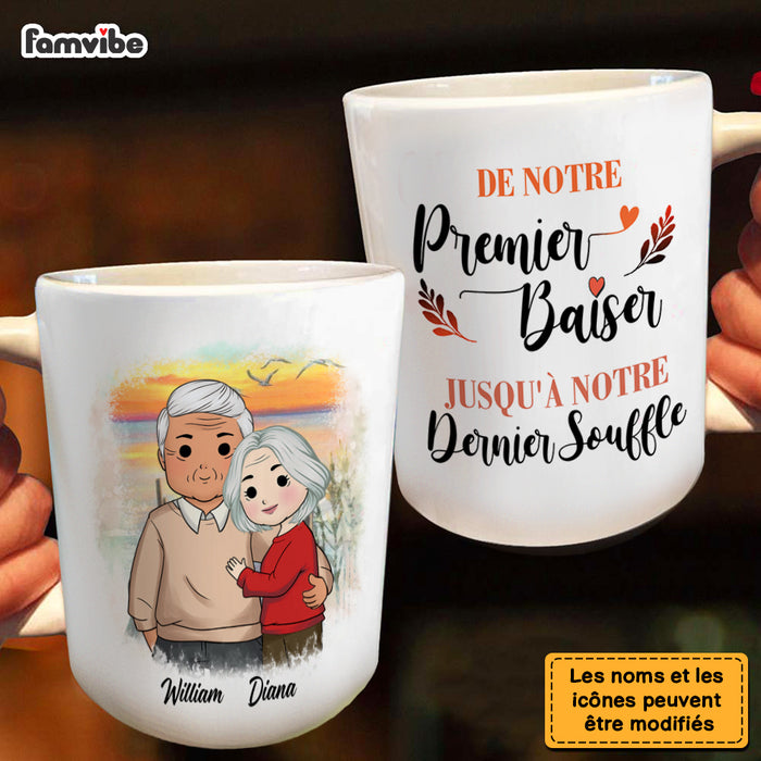 Personalized French De Notre Premier Baiser  Jusqu'à Notre Dernier Souffle Mug 30474 1