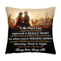 Personalized Couple Gift To The Man I Love Upload Photo Pillow 31474 thumb 1