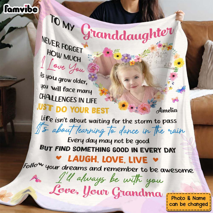 Personalized Love Gift For Granddaughter To My Granddaughter Blanket 31471 1