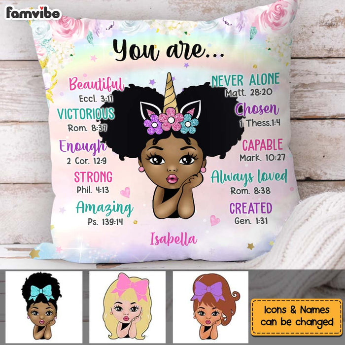 Personalized Gift For Granddaughter Kid Unicorn You Are Pillow 31054 1