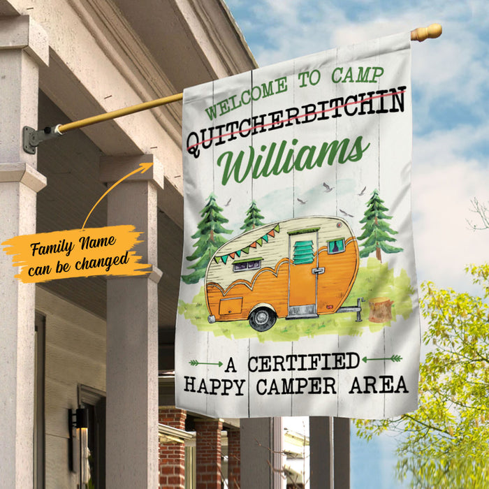 Personalized Camping Garden Flag JN303 85O58 1