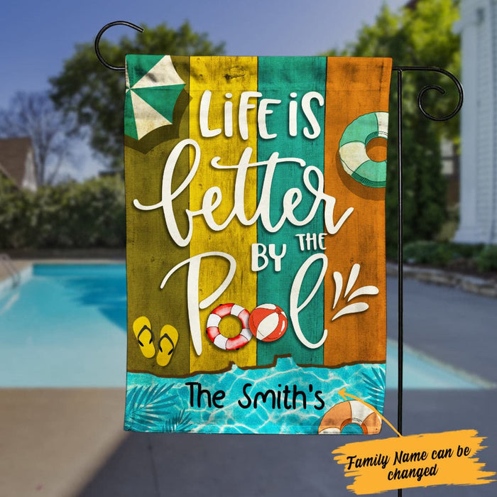 Personalized Pool Funny Garden Flag JN241 85O34 1