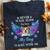 Personalized Dog Mom Never Walk Alone T Shirt FB201 95O57 1