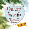 Personalized Long Distance  Heart Ornament NB94 85O58 1
