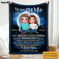 Personalized Gift For Wife Couple Forever Together Blanket 31088 thumb 1