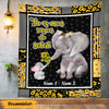 Personalized Elephant Mom French Maman Blanket AP1421 95O47 1