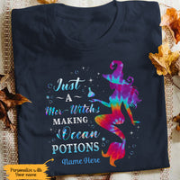 Personalized Mermaid Witch Halloween Ocean Potions T Shirt AG262 67O65 thumb 1