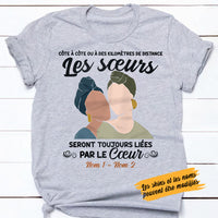 Personalized Side By Side Friends Amies French T Shirt AP99 30O58 thumb 1