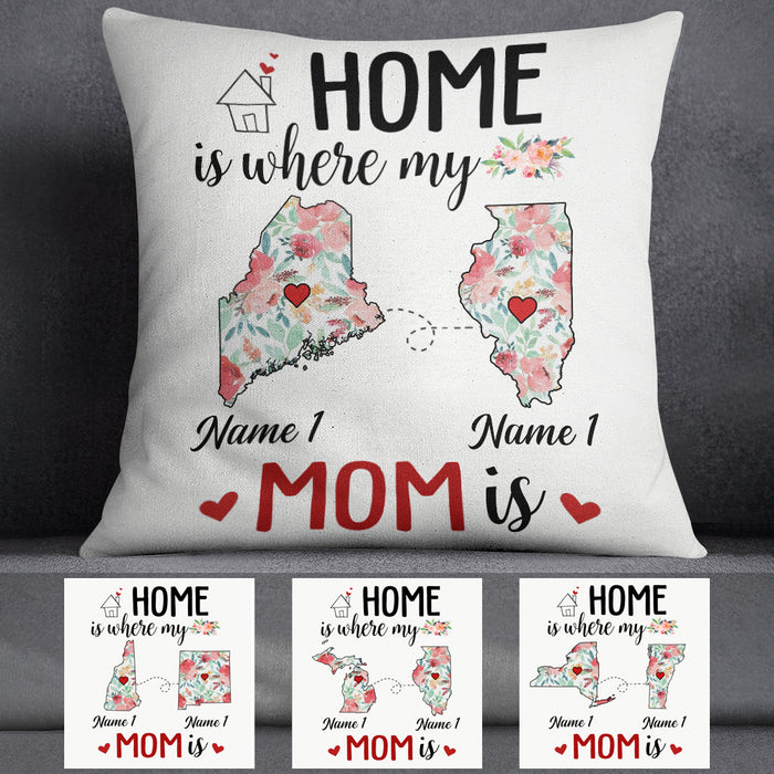 Personalized Home Is Long Distance  Pillow SB242 30O34 (Insert Included) 1