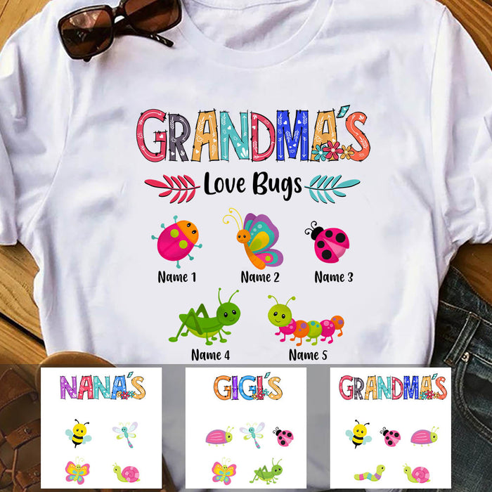Personalized Grandma Love Bugs T Shirt OB151 30O60 1