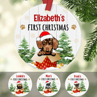 Personalized Dog First Christmas  Ornament SB291 67O34 thumb 1