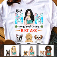 Personalized Dog Mom Beach T Shirt JN114 30O47 thumb 1