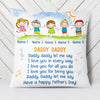 Personalized Dad Grandpa I Love You Pillow MY151 87O34 (Insert Included) 1