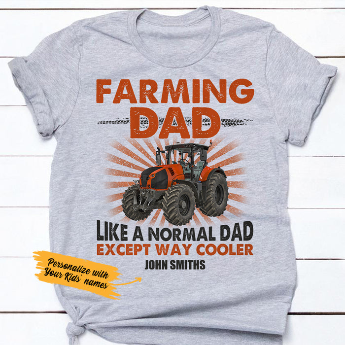Personalized Farm Tractor Dad T Shirt JL282 27O36 1