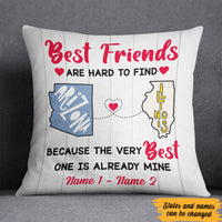 Personalized Best Friends Long Distance  Pillow SB2433 30O47 (Insert Included) thumb 1