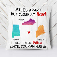 Personalized Family Long Distance Close At Heart Pillow DB63 95O23 thumb 1