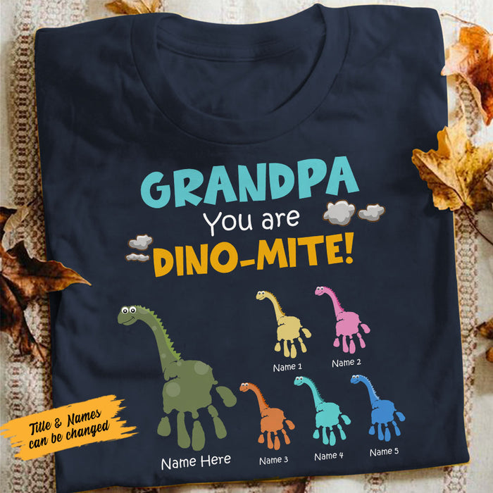 Personalized Dad Dinosaur T Shirt MY191 26O58 1