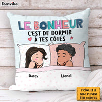 Personalized Gift For Couple French Sleeping Next To You Pillow 30812 thumb 1