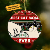 Personalized Tuxedo Cat Mom Christmas  Ornament OB226 85O36 thumb 1
