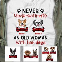 Personalized An Old Woman With Her Dog T Shirt JR252 67O53 thumb 1