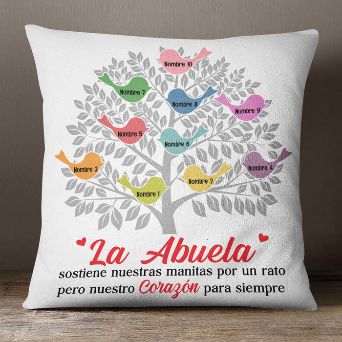 Personalized Spanish Mamá Abuela Tree Mom Grandma Pillow AP154 65O36 (Insert Included) 1