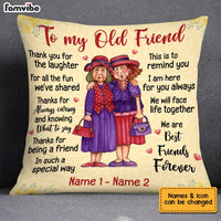 Personalized Old Friends Pillow - Besties & Sisters Gift thumb 1