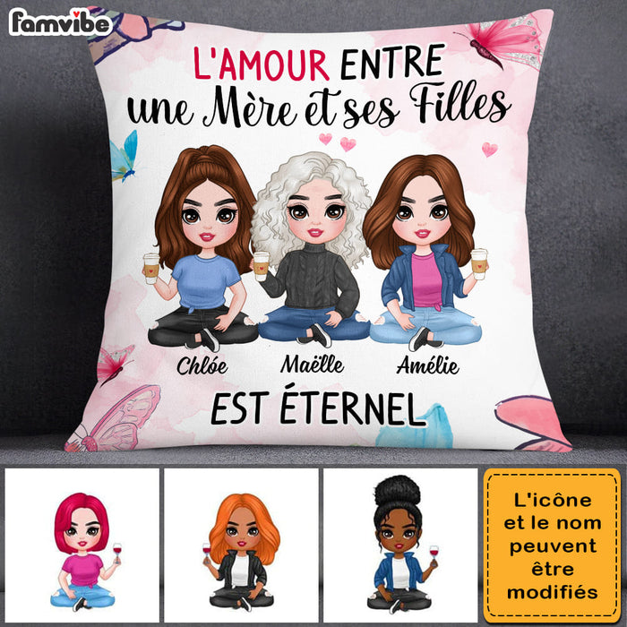 Personalized Gift For Mom Daughter French Pillow 30319 1