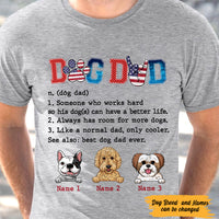 Personalized Dog Dad T Shirt MY113 87O47 thumb 1