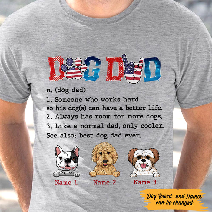 Personalized Dog Dad T Shirt MY113 87O47 1