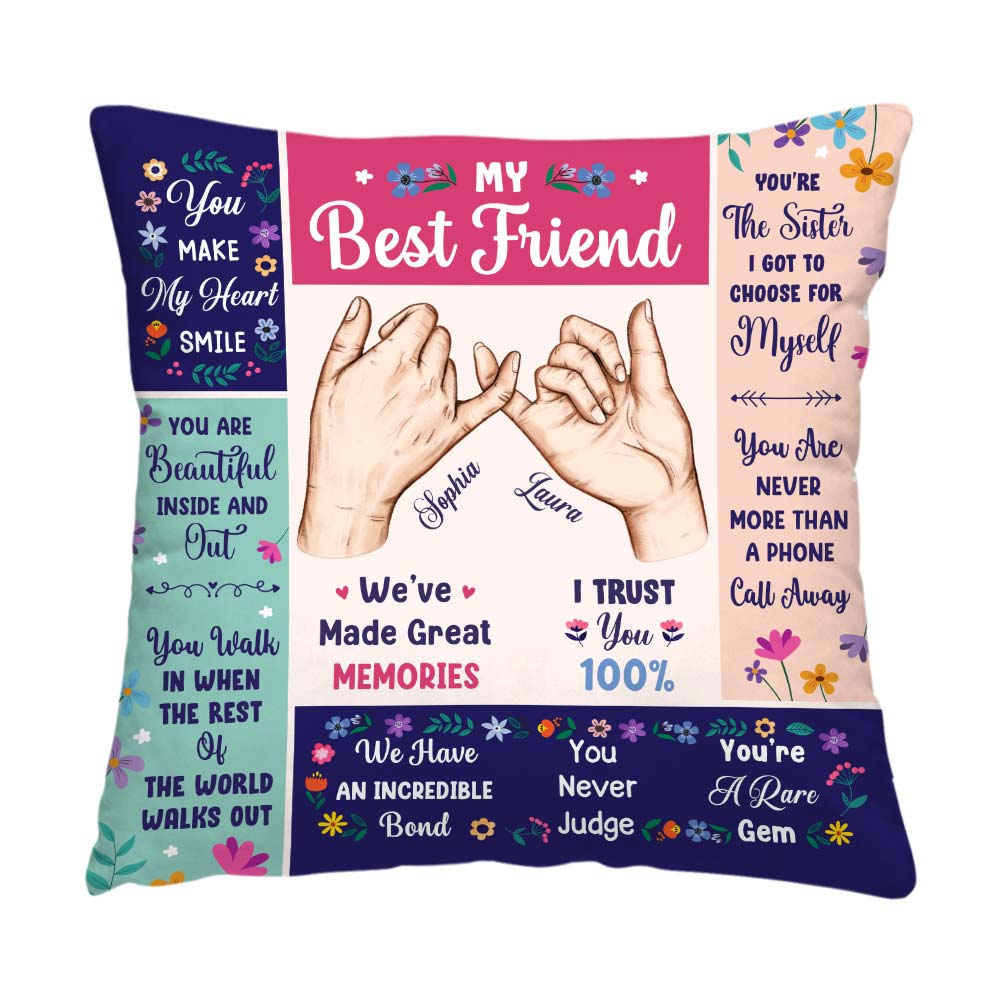 Personalized Gift For Friends My Forever Friend Pillow 31263 Primary Mockup