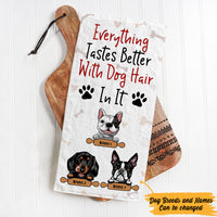 Personalized Everything Tastes Better Dog Towel DB121 73O57 thumb 1